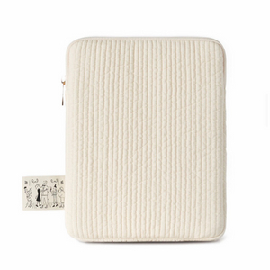 홈더스 퀼팅 아이패드 파우치 아이보리 11인치