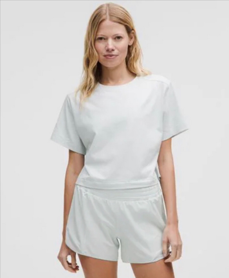 룰루레몬 올 유어스 오가닉 코튼 크롭 티셔츠--1