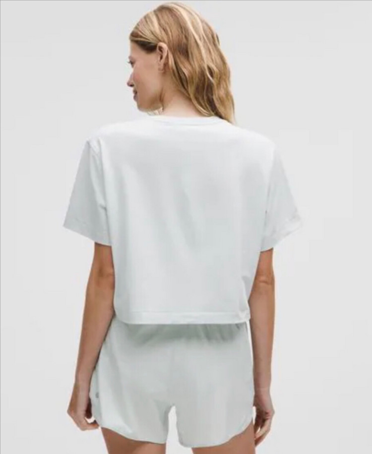 룰루레몬 올 유어스 오가닉 코튼 크롭 티셔츠--2