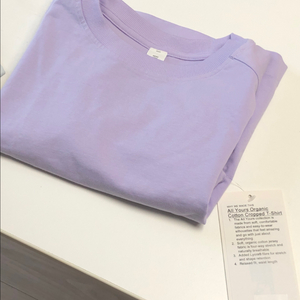 룰루레몬 올 유어스 오가닉 코튼 크롭 티셔츠