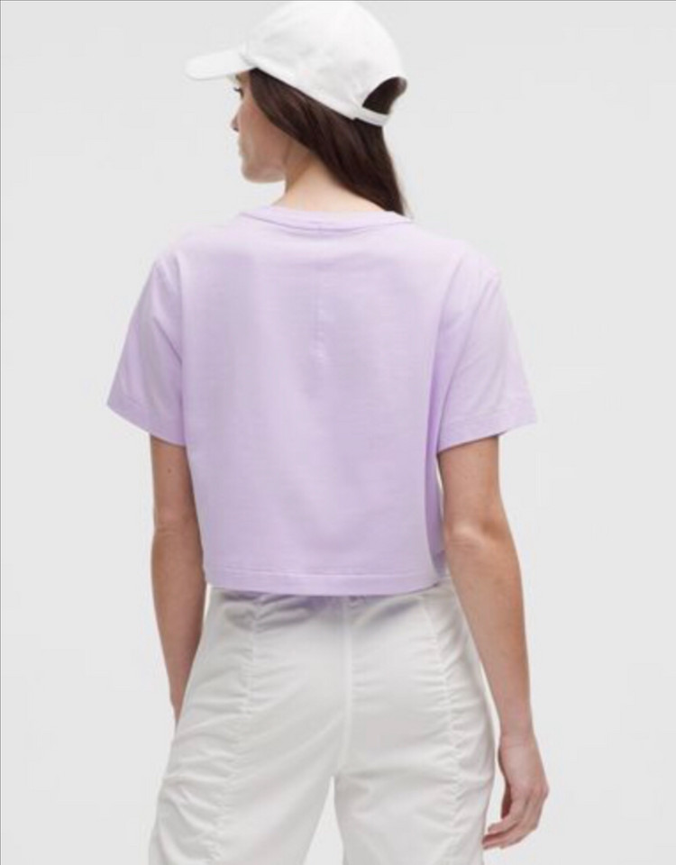 룰루레몬 올 유어스 오가닉 코튼 크롭 티셔츠--2