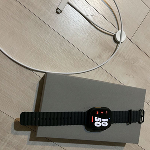 스마트워치 울트라2 티타늄 블랙 스포츠밴드