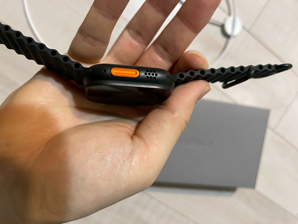 스마트워치 울트라2 티타늄 블랙 스포츠밴드--2