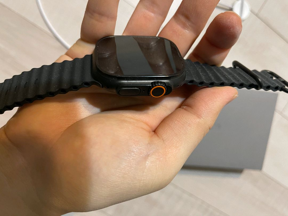 스마트워치 울트라2 티타늄 블랙 스포츠밴드--3