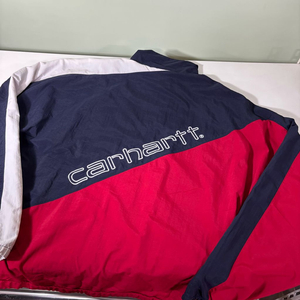 OS 칼하트WIP 오버핏 투톤 자수로고 필드 윈드브레이커 바막자켓