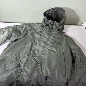 M 알파인더스트리 카키 누빔 N3B점퍼