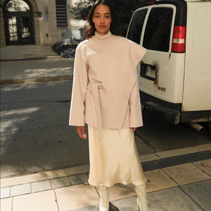 오크앤포트 케이프 코트 XS