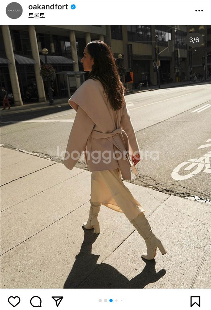 오크앤포트 케이프 코트 XS--1