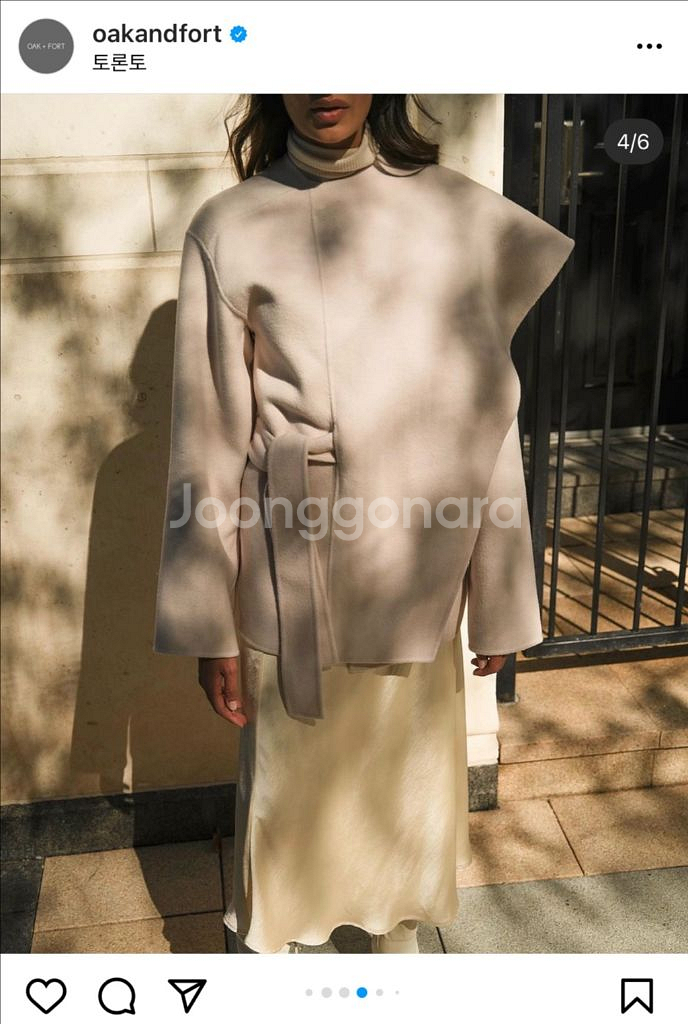 오크앤포트 케이프 코트 XS--2