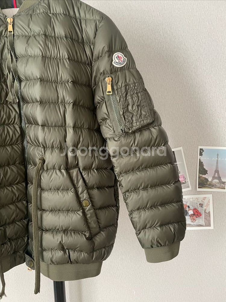 (정품)몽클레어(Moncler)야상봄버 패딩 고프레(Gaufre) 카키컬러 사이즈3--3