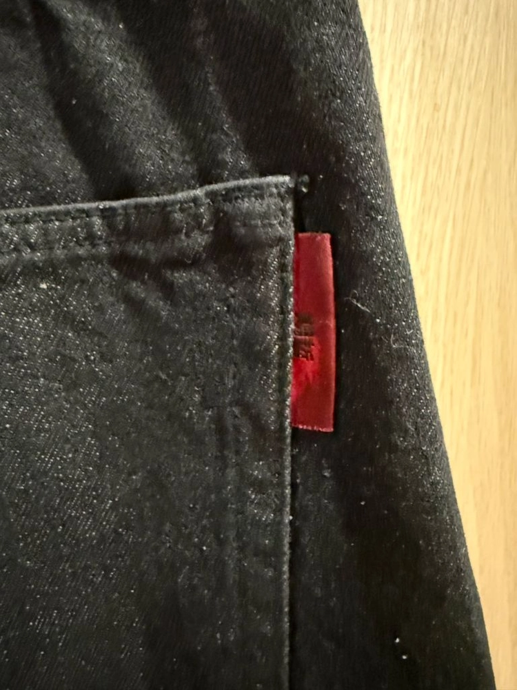 기철 벌룬핏 데님팬츠(블랙코팅) 사이즈M 이미지