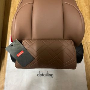 쏘렌토 MQ4 용품 디테일링 차량용 헤드레스트(인디고 브라운) 목베개 이미지