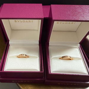 (미착용, 새상품) 불가리 비제로원 뉴비비 다이아 18K 로즈골드 반지 50호, 60호 이미지
