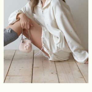 순수 실버리 플리스 아노락