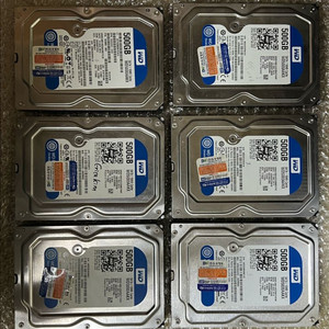 하드디스크 WD 500GB HDD 6개