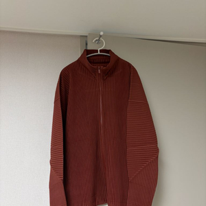 [3]옴므플리세 오버사이즈 하이넥 집업 먼슬리