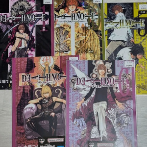 데스노트 클리어파일 5종 세트 제일복권 쿠지 이미지