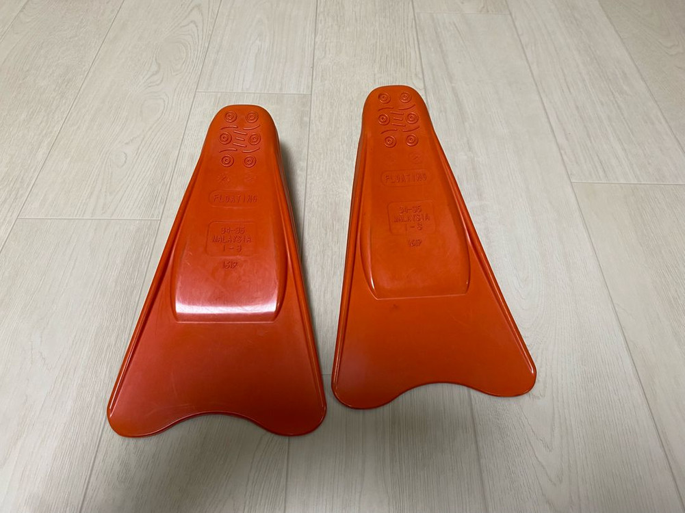 아쿠윈 플로팅 오리발 숏핀 34-35 사이즈--2