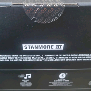 (완전 새상품) 소비코정품 마샬스탠모어3 스피커 + 마샬 스탠드