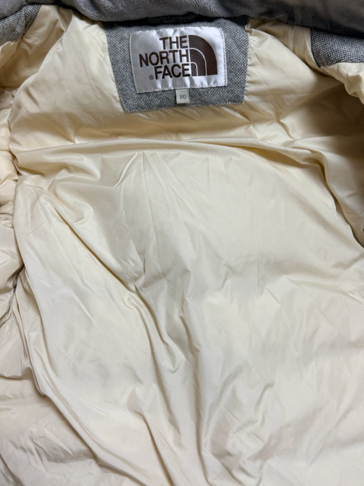 노스페이스 패딩 90(L) 그레이--5