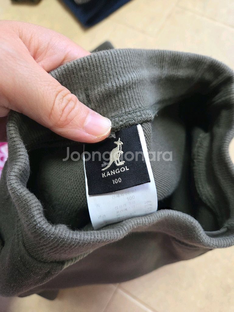 캉골 기모 바지 100사이즈--8