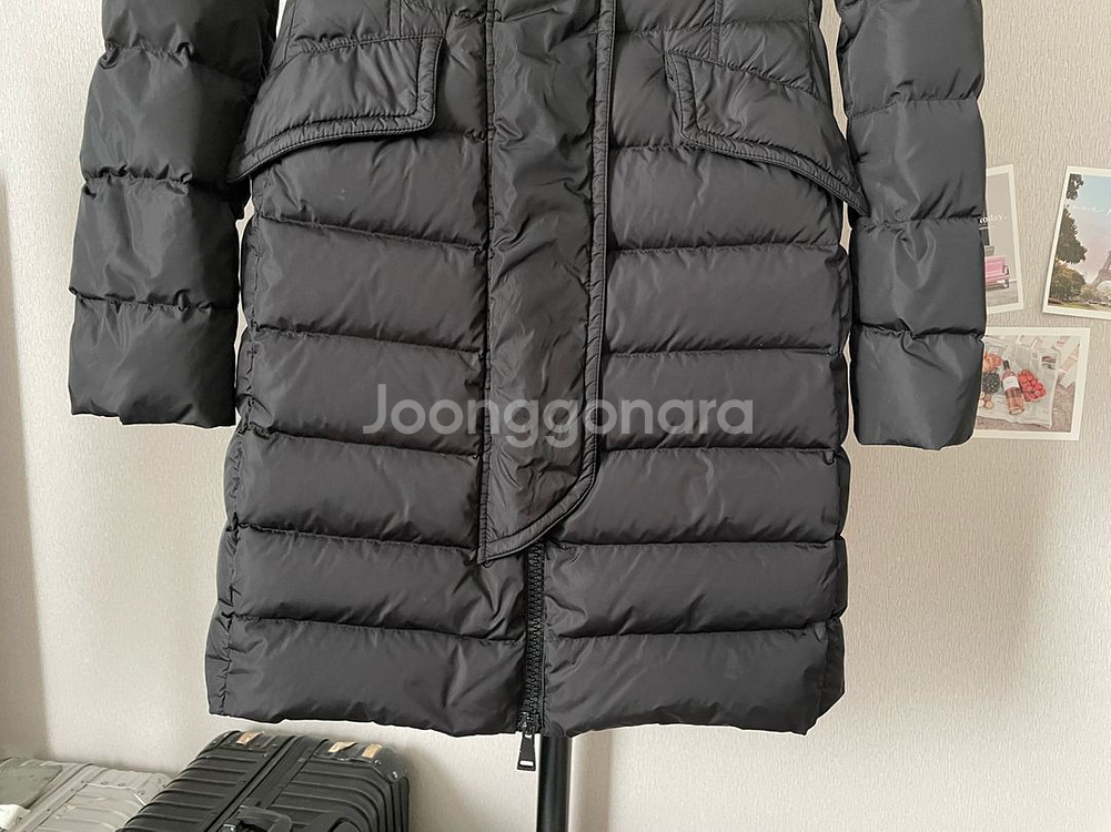정품 몽클레어 그리베 블랙 롱 후드 패딩 사이즈0--3