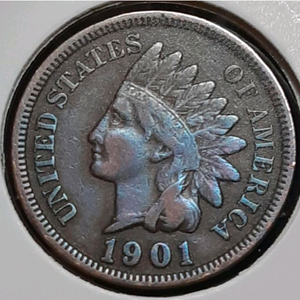 미국 극미++ 1901년 1센트 극미주화.외국주화.주화 화폐 동전 이미지
