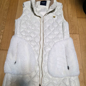 아가타 골프 여성 퀼팅 골프 패딩 조끼 95 아이보리