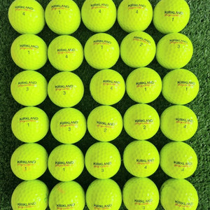 커클랜드 3피스 형광 A+/A급 30개 골프공 로스트볼 이미지