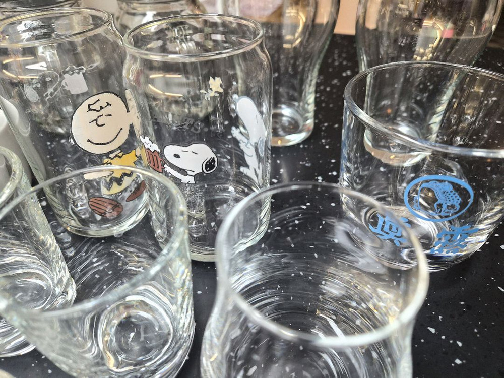 다양한 종류의 유리컵, 머그컵,샷잔 15종 모음 일괄판매(중고&새제품)--3