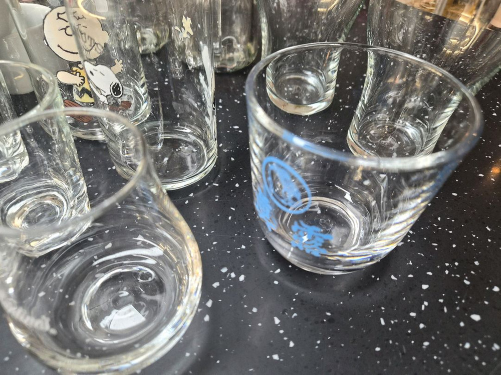 다양한 종류의 유리컵, 머그컵,샷잔 15종 모음 일괄판매(중고&새제품)--7