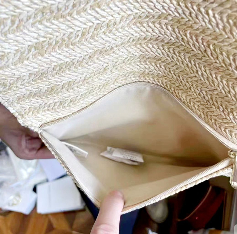 Dior라탄 골드체인 클러치백,이너백(박스 +새상품)--4