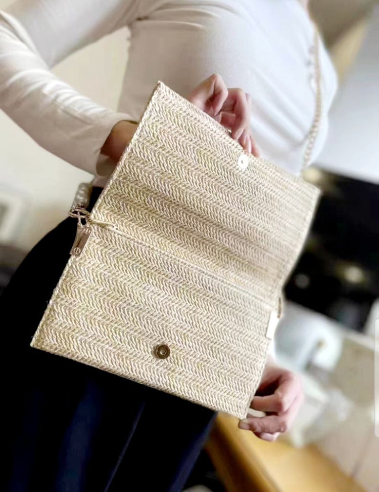 Dior라탄 골드체인 클러치백,이너백(박스 +새상품)--5