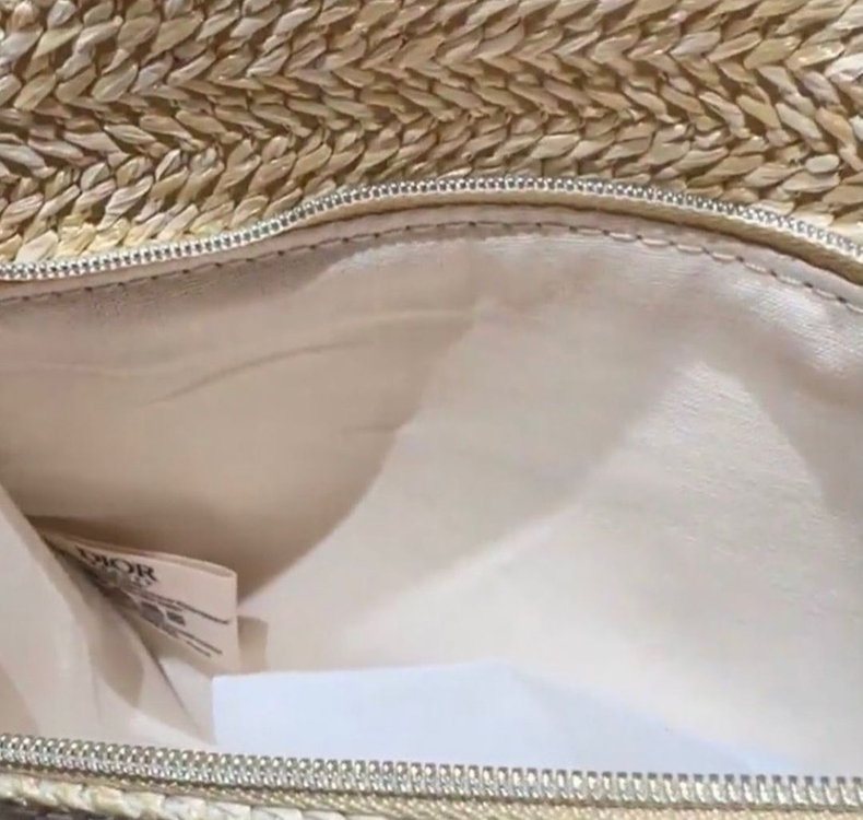 Dior라탄 골드체인 클러치백,이너백(박스 +새상품)--8