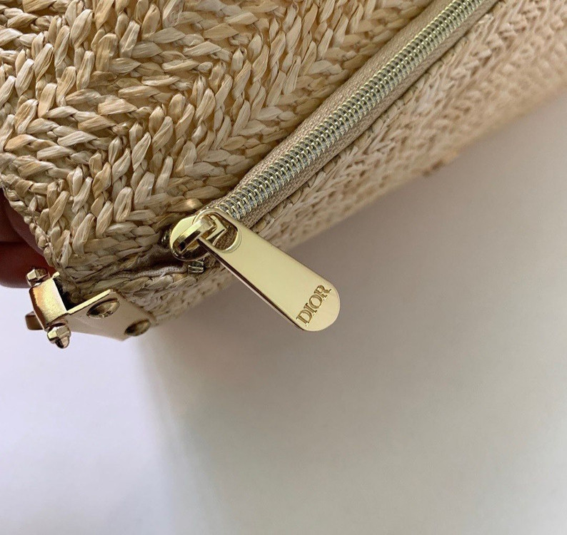 Dior라탄 골드체인 클러치백,이너백(박스 +새상품)--9