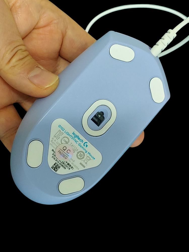 로지텍 G102 라이트싱크 라일락 게이밍 마우스--1