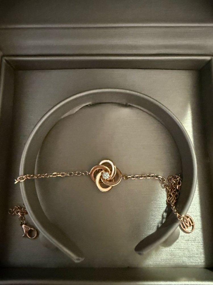 미꼬 로제 다이아 팔찌--2