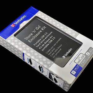 미사용 버바팀 USB 3.0 외장하드 케이스