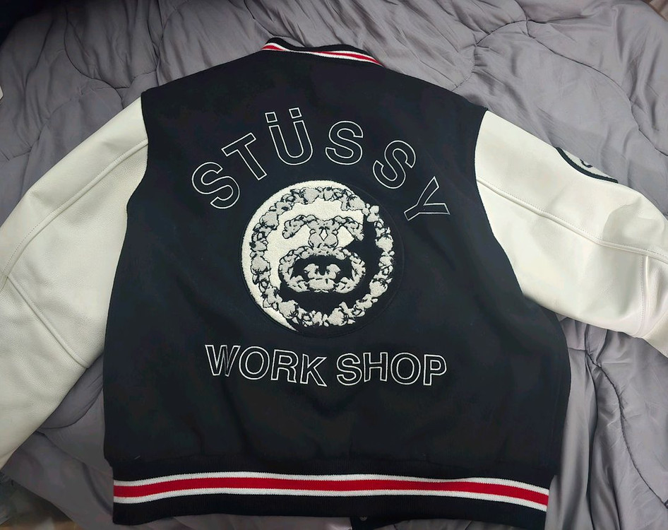 스투시 아워레거시 TTL 바시티 자켓 xl사이즈--1