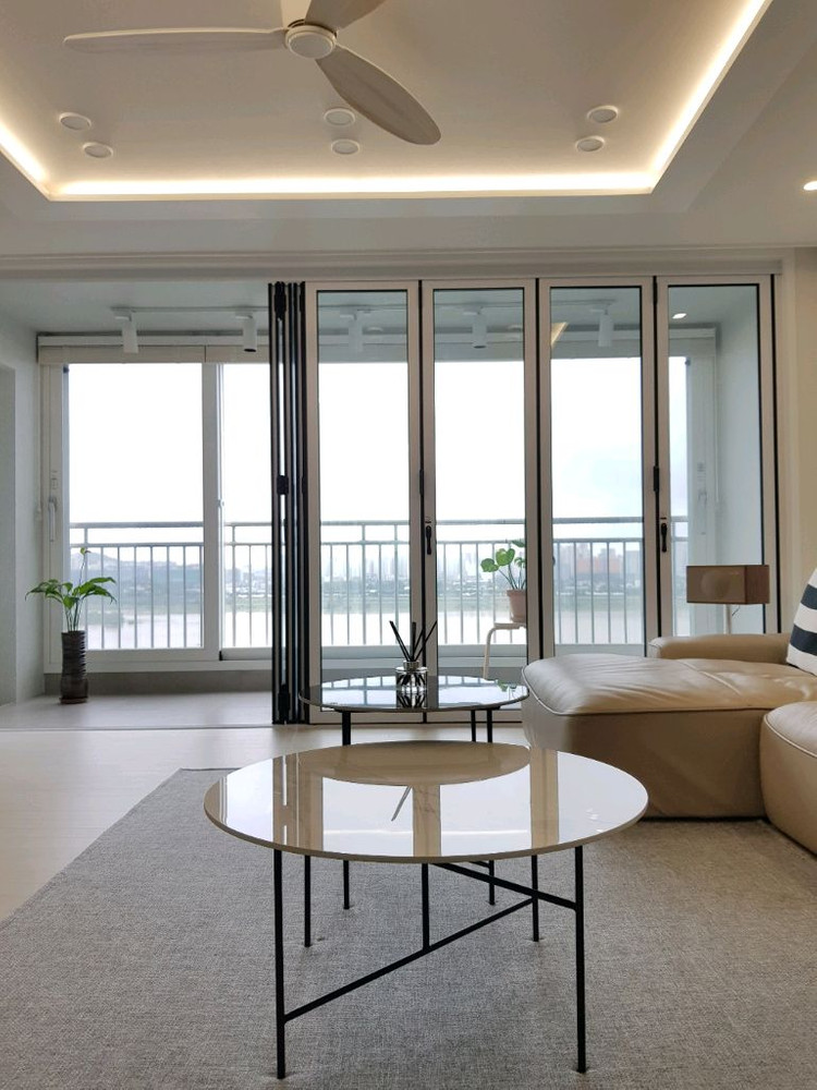 까사미아 몰타 세라믹 거실 테이블(원형)--2