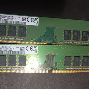 삼성 데스크탑 램 DDR4-3200 8GB 2장