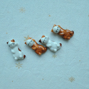 [미사용/새상품] 모던하우스 고양이 도자기 수저 받침 일괄