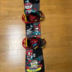 아동용 DC 스노우보드 데크 135 와 바인딩 셋트