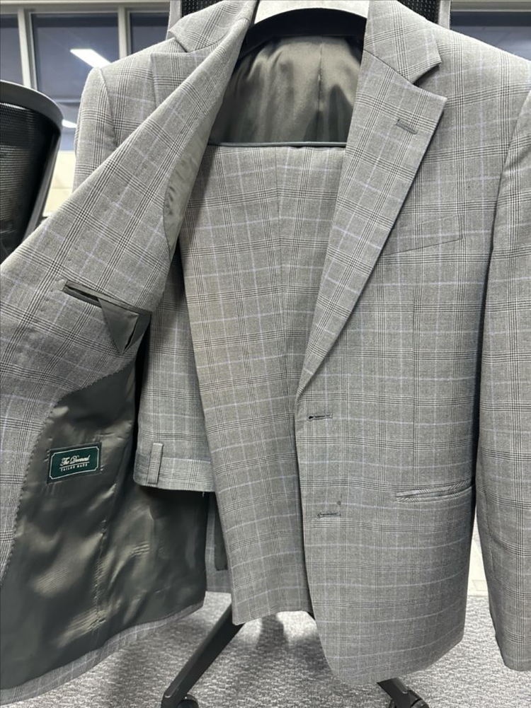 맞춤정장 그레이체크--1