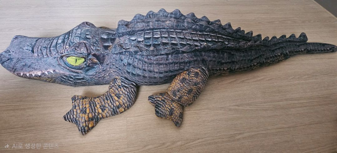 악어 모형 인형--1