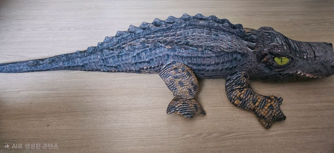 악어 모형 인형--2