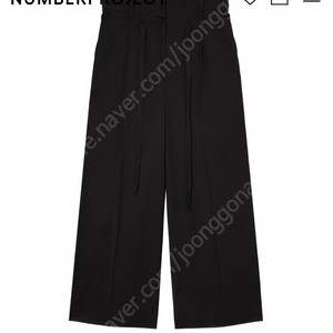 넘버프로젝트 293 드로우스트링 디테일 와이드 레그 팬츠 이미지