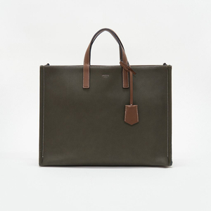 헤지스 그린 워싱가죽 서류 가방