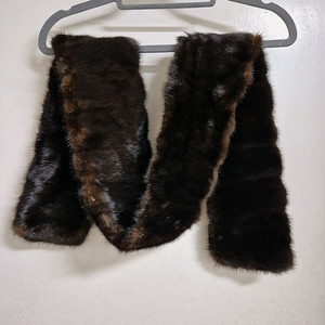 천연 밍크 롱 목도리