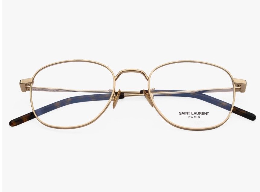 생로랑 안경테 SL313 003 SAINT LAURENT 골드메탈 프레임 이미지